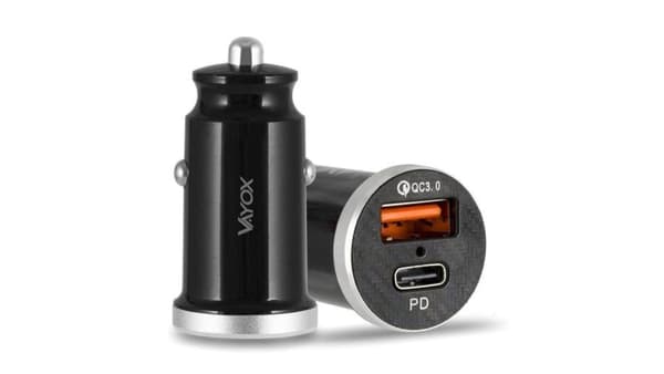Billaddare PD + USB-A QuickCharge 3.0 VA0034 Vayox