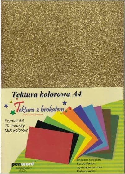 A4 kartonki kimalle värillinen kimalle 10kpl