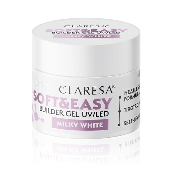 Claresa byggel Soft&Easy gel mjölkvit 12g