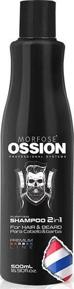 Morfose Morfose_Ossion Purifying Shampoo 2i1 til hår og skæg 500ml