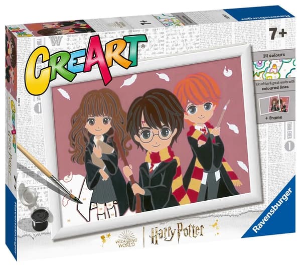 CreArt maleri til børn: Harry Potter: den magiske treenighed. 201389 RAVENSBURGER maling efter tal