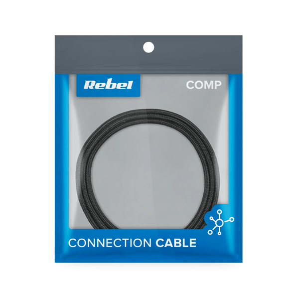 Kabel USB Rebel USB-A - microUSB 2 m Sort (RB-6000-200-B)