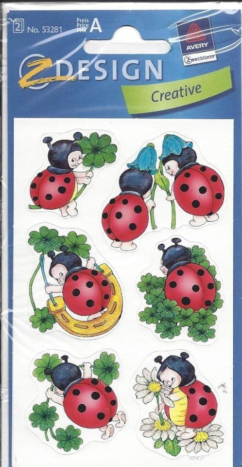 Leppäkerttu paperitarrat