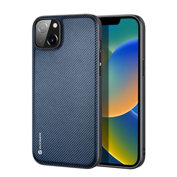 Dux Ducis Fino Skyddsfodral iPhone 14 Plus blå nylon