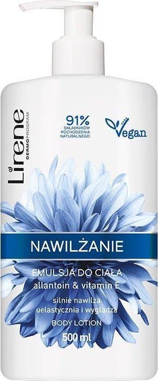 Lirene_Kosteuttava vartaloemulsio Allantoiini & E-vitamiini 500ml