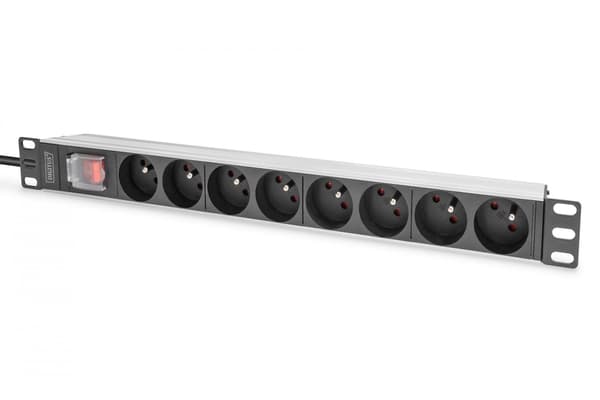 DIGITUS strømskinne DN-95402-1-FR - 8 porte - 4000 Watt
