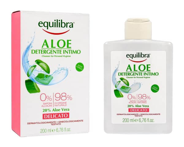 Equilibra Hellävarainen intiimihygieniageeli Aloe Vera 200ml