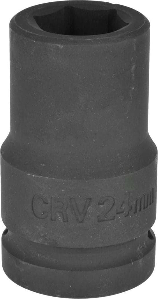 Slagnøgletoppe 1\" 24mm sort (50)