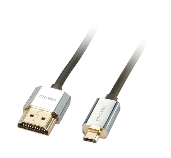 Lindy Cromo Slim Hdmi High Speed A/D-kabel, 1M