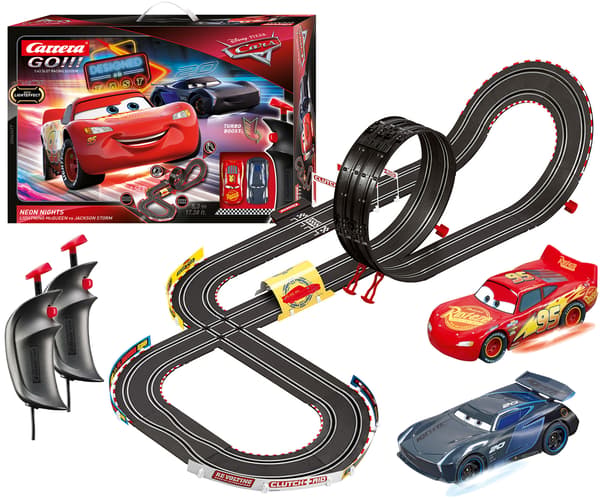 DisneyÂˇPixar Biler Lynet & Storm Racerbane med lys