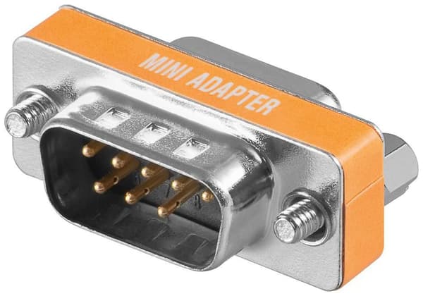 MicroConnect Mini Gender DB9 M/F Null Modem DB9 hane till hona bulk
