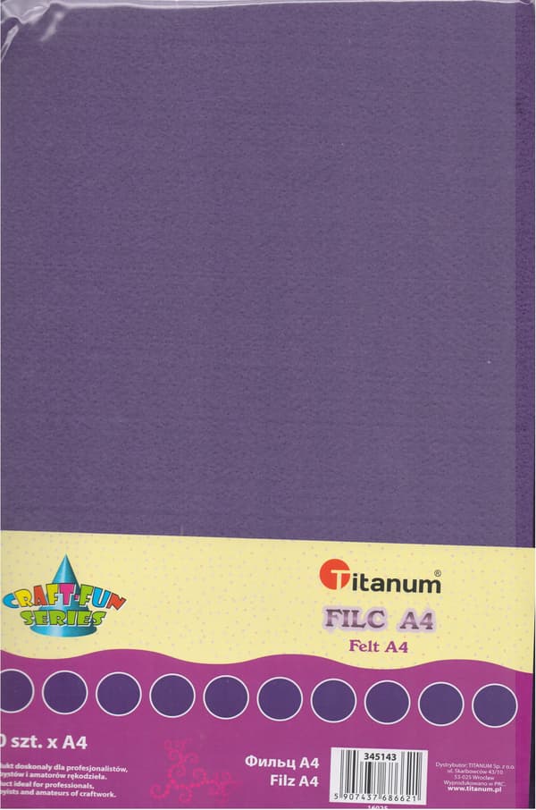 Filt A4 lila 10st