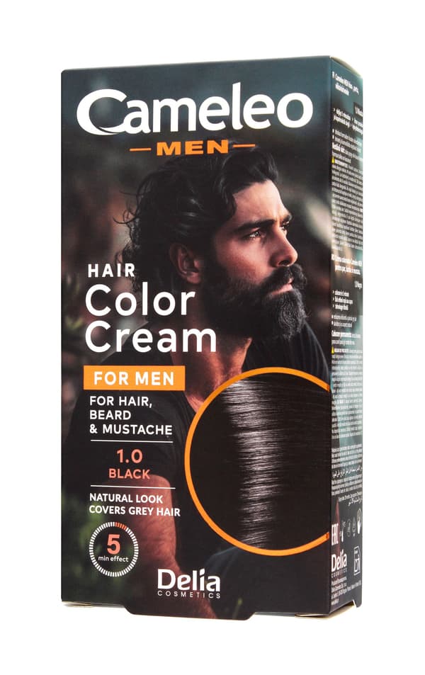 Delia Cosmetics Cameleo Men Hårfarvecreme Hårfarve 1.0 Sort 30ml
