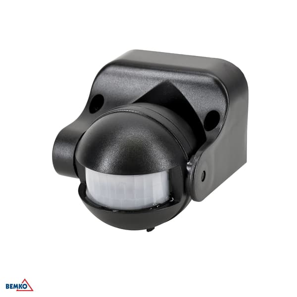 Liiketunnistin 1200W 180 astetta musta B50-SES10BL