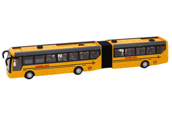 Fjernstyret ledbus RC Skolebus 1:32 Gul
