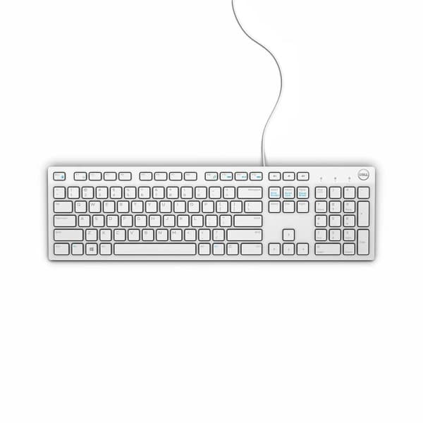 Dell Tastatur KB216 - US Layout - Hvid