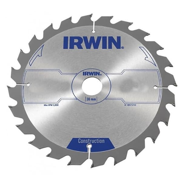 Cirkelsåg 184x16x2,5mm 24z ATB CONSTRUCTION IRWIN