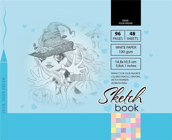 Skizseblok 148x105/96K 100g TW FRESH