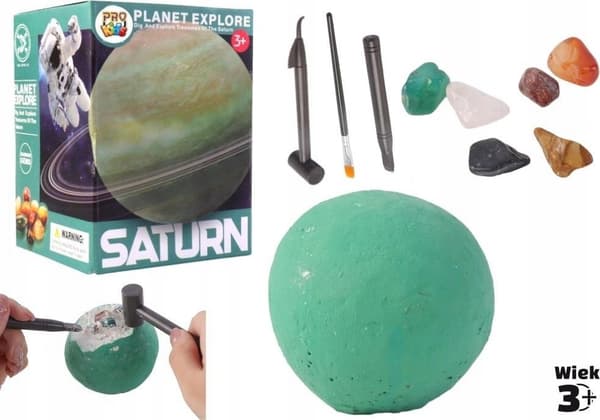 Udgravning af mineraler planet Saturn