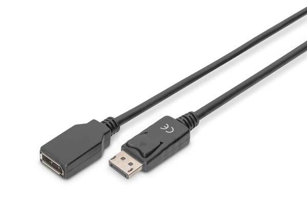 DIGITUS DisplayPort forlængerkabel - DP han/DP hun - 2 m