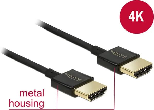 Delock Slim Premium - HDMI med Etherne