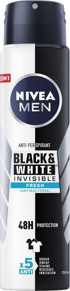 Nivea Deodorant INVISIBLE FRESH mænds spray 250ml