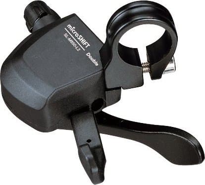 Microshift Skifter MICROSHIFT XLE, Venstre, 2.Hjul, Kompatibel med Shimano, Xpress Trigger, Uden Tip Transfer (NY)
