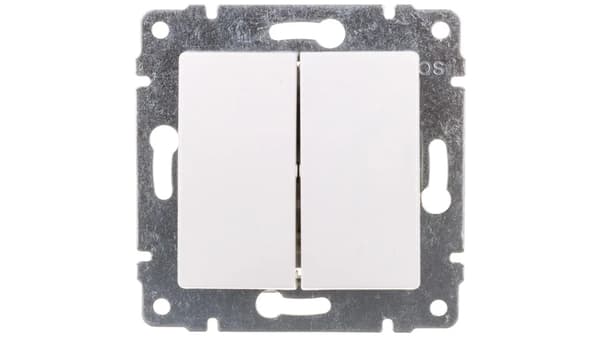 KOS Double linker Vena crunch hvid (510415)