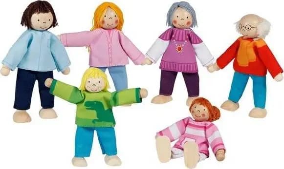 Böjbara dockor Modern familj