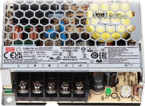 SWITCHING STRØMFORSYNING LRS-75-12 MEAN WELL