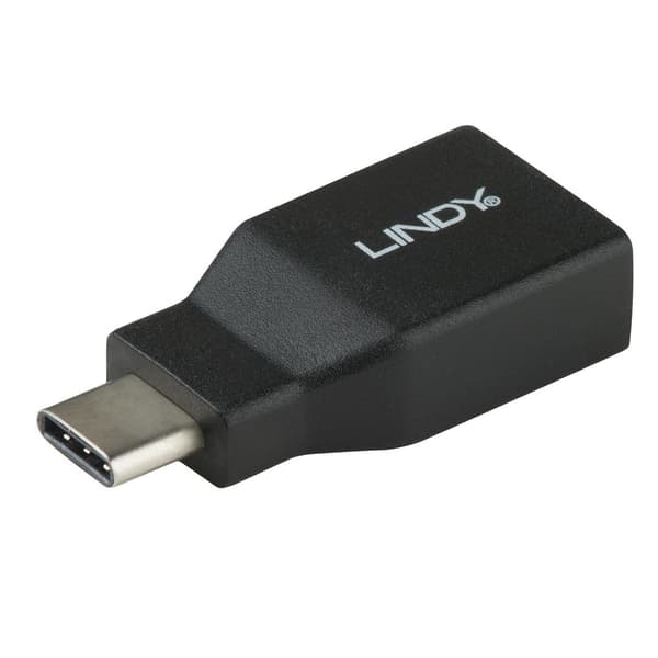 Sovitin USB Lindy USB-C - USB musta (41899)
