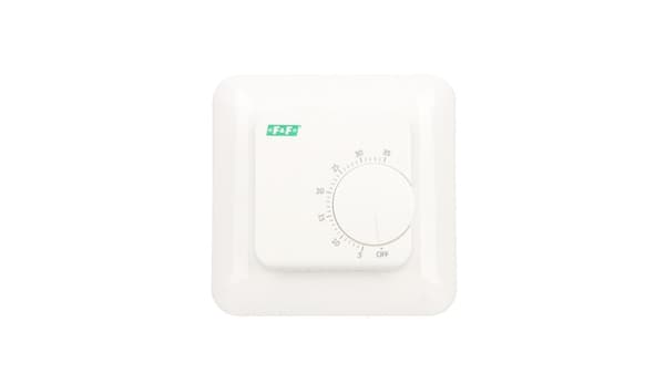 Temperaturregulator 230V 16A 5-35C IP20 hvid RT-824