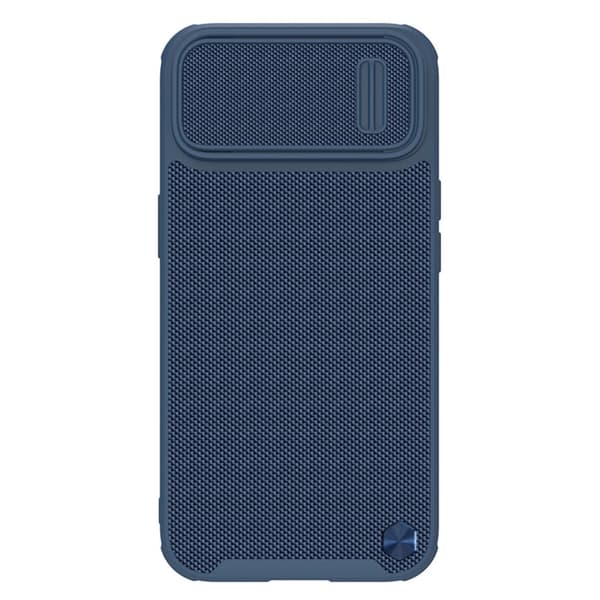 Nillkin Textured S etui til iPhone 14 Plus, pansret etui med kameradæksel, blå