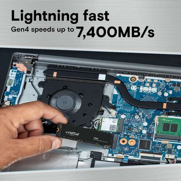 Crucial T500 1TB PCIe Gen4 NVMe M.2 SSD