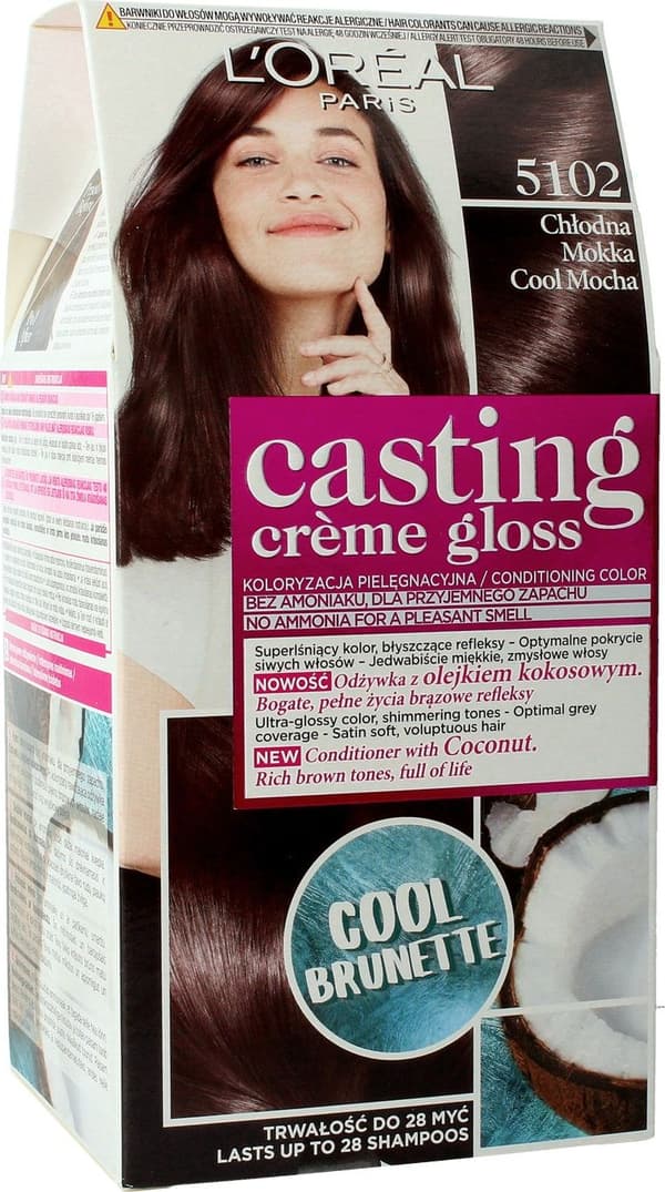 L'Oreal Paris Casting Creme Gloss -hiusväri 5102 viileä mokka