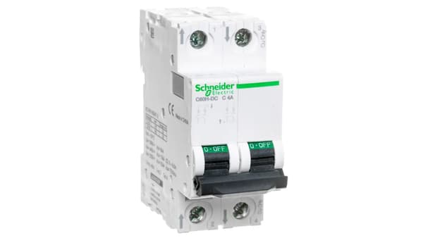 Schneider Electric afbryder 2P C 4A 6kA DC C60H-DC (A9N61524)