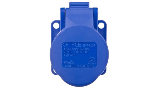 Kojerasia 16A 3P 230V /75x75/ sininen IP44 313-6f5