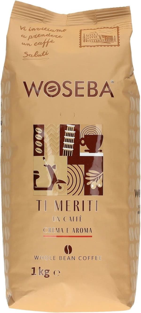 Kaffebønner Woseba Ti Meriti Crema e Aroma 1 kg