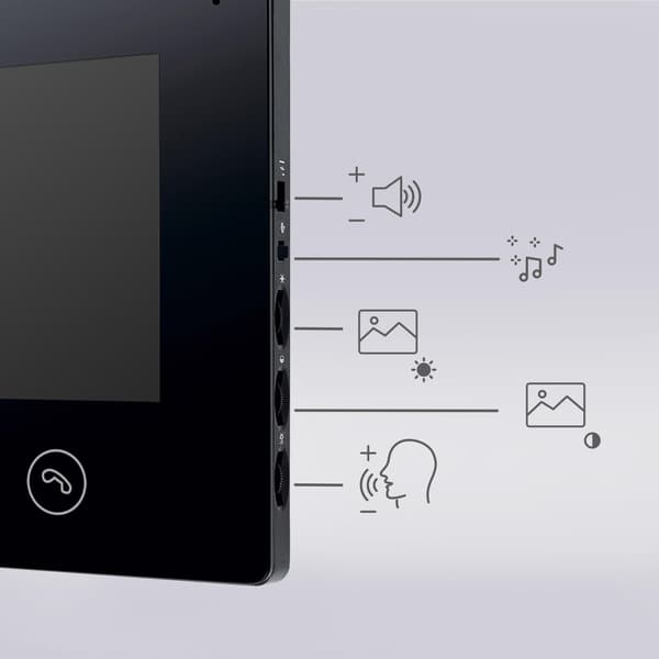 VIDEO INTERCOM EURA VDP-90A3 DELTA + musta TUYA-näyttö