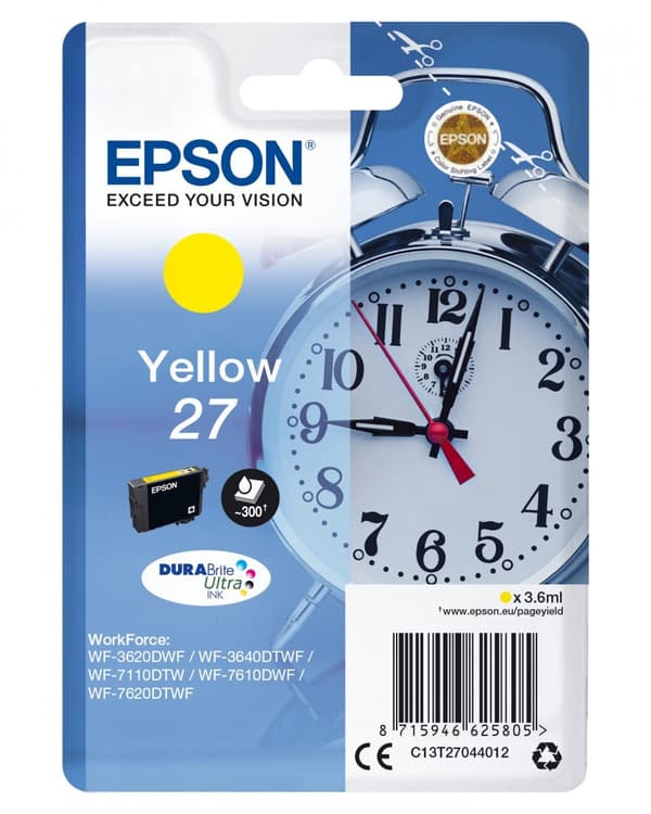 Epson 27 - gul - original - blækpatron
