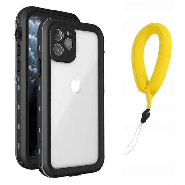 Strado Case Vandtæt + Rem til Apple iPhone 12 Mini (Sort) Universal