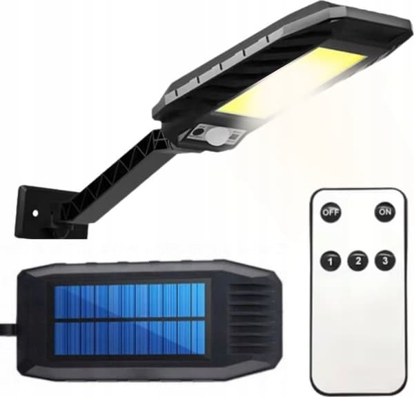 SOLAR GATLJUSLYKTA 180LED COB + HÅLLARE