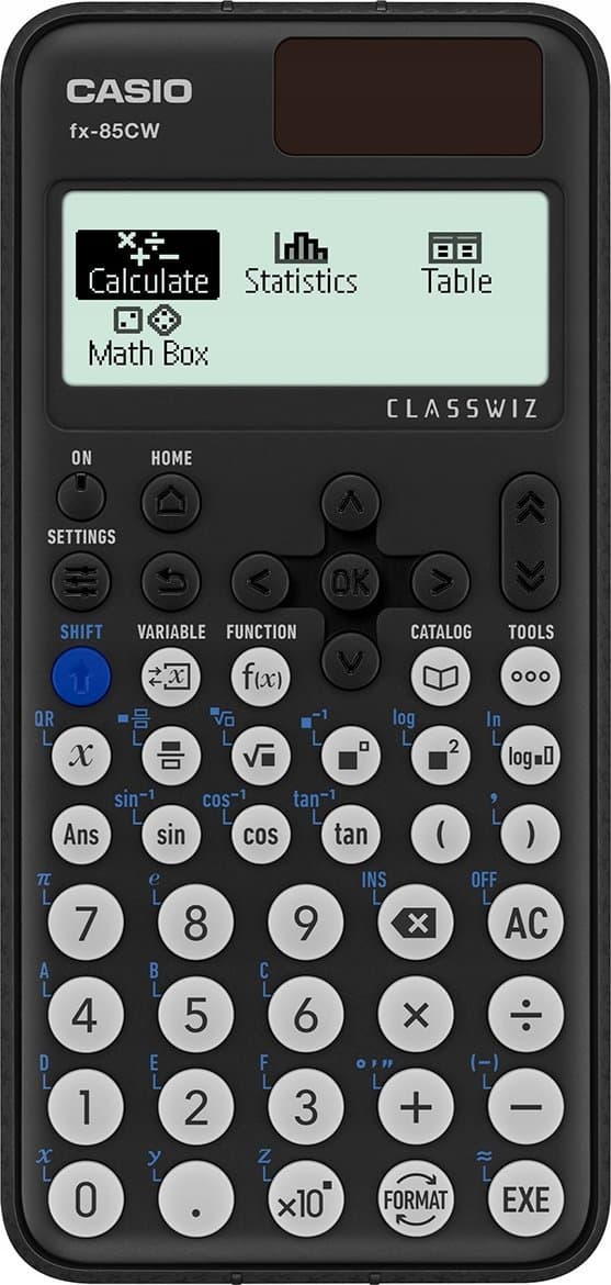 Casio Lommeregner FX 85 CW, Sort, Skole, 10 Cifre