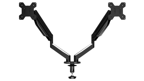 ESPERANZA SKRIVBORDSFÄSTE MED GASFJÄDER FÖR 2 DATORSKÄRMAR 17\"-27\" MACHE