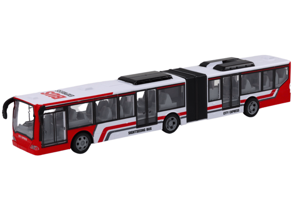 Fjärrstyrd RC Stadsbuss Röd och Vit
