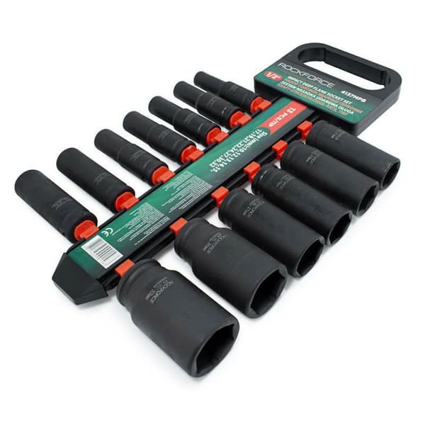 ROCKFORCE ISKUTULPAT PITKÄT 13kpl.1/2\" 10-32mm /RIPUSTIN