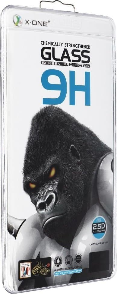 X-ONE Full Cover Extra Strong Crystal Clear hærdet glas - til iPhone 13 mini (full glue) sort