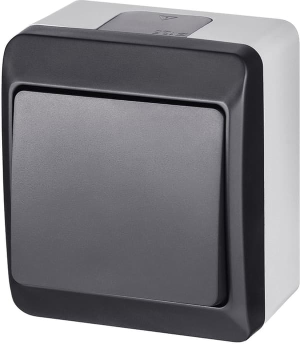 Elektro-Plast Hermes Hermetisk Trappkontakt IP44 antracit (0331-07)