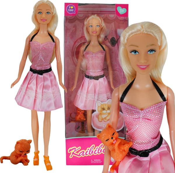 Docka med kattunge S101255