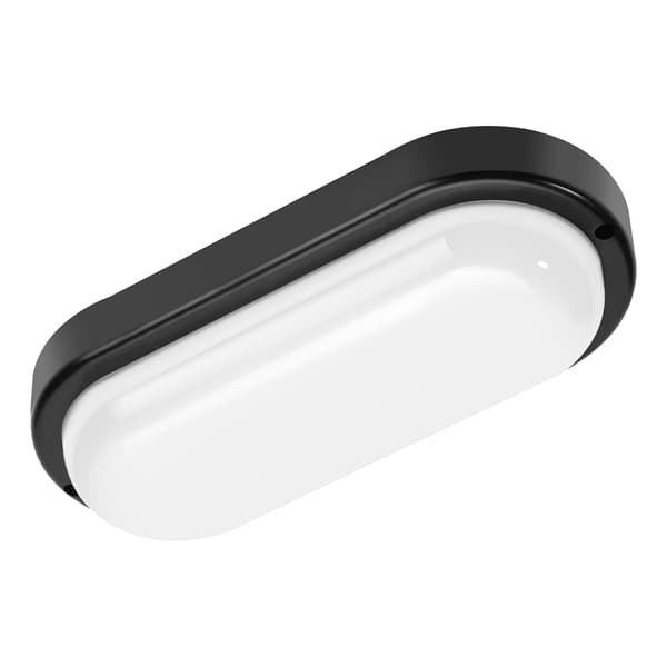 Kanavavalaisin Davo Oval 18W 4000K IP64 Musta